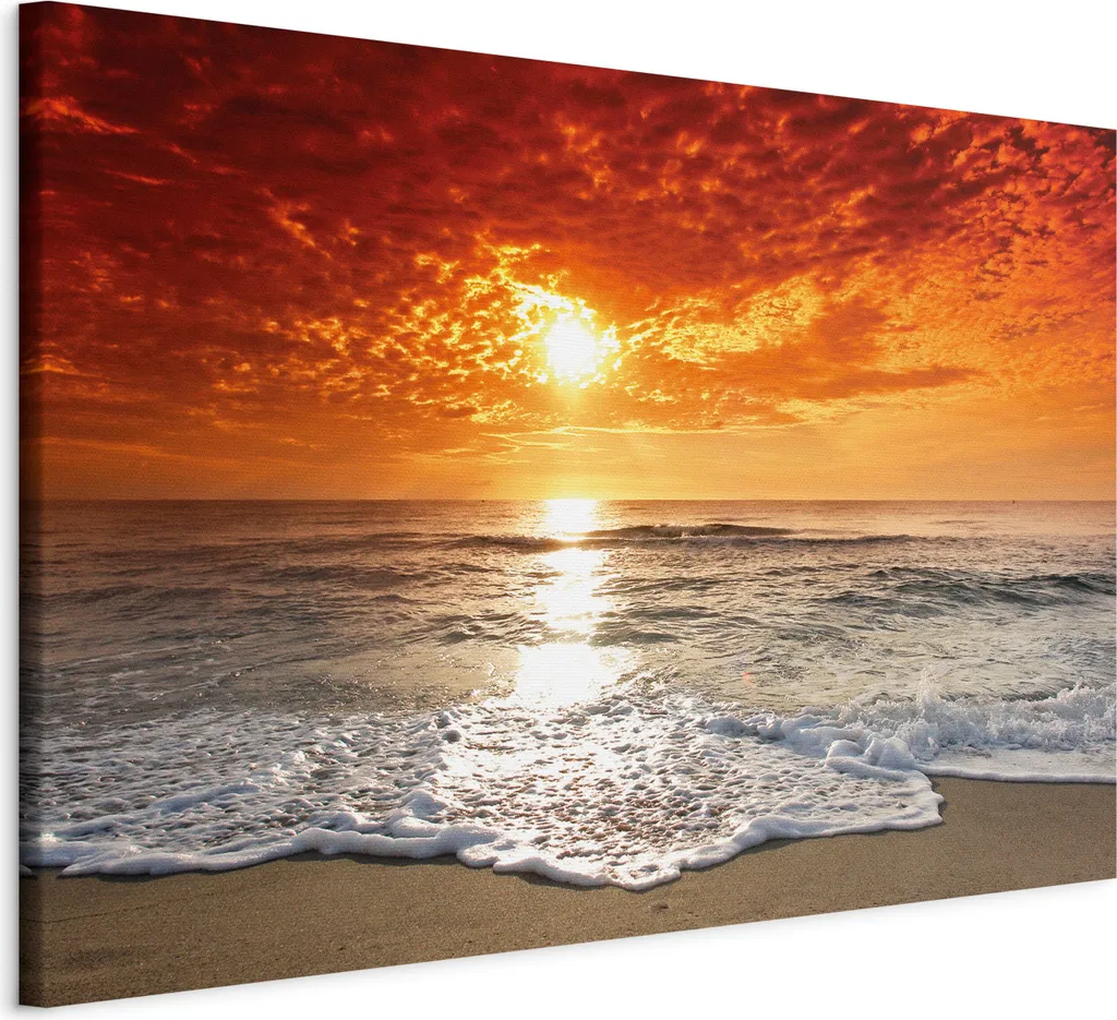 Quadro Moderno Spiaggia 60x40 - Stampa su Tela Fine Art Paesaggi