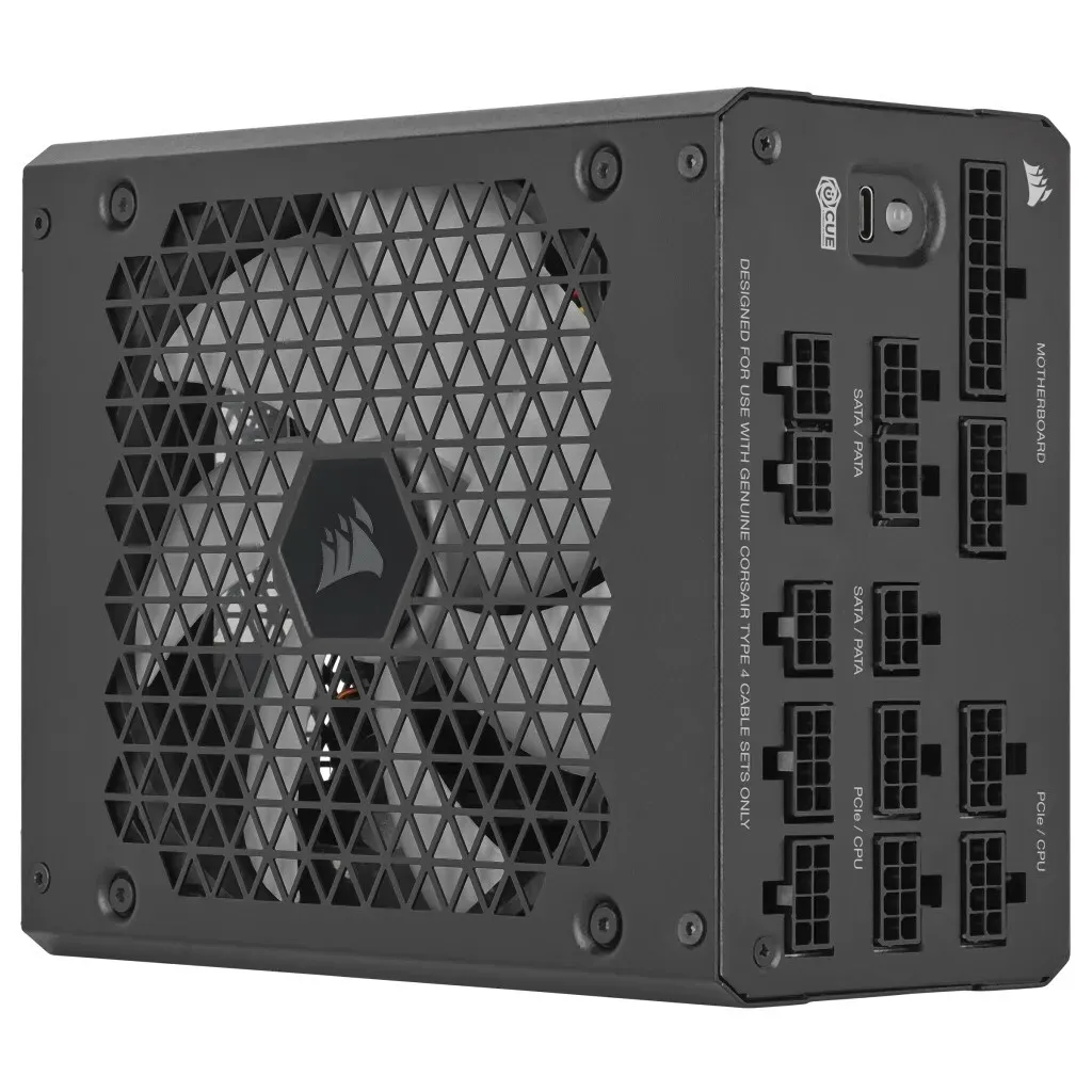 Alimentation 1000W Corsair HX1000i Modulaire et Silencieuse Noir Platine