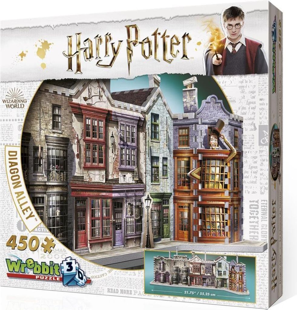 Winkelgasse/Diagon Alley - Harry Potter/ 3D-Puzzle 450 Produktbild 