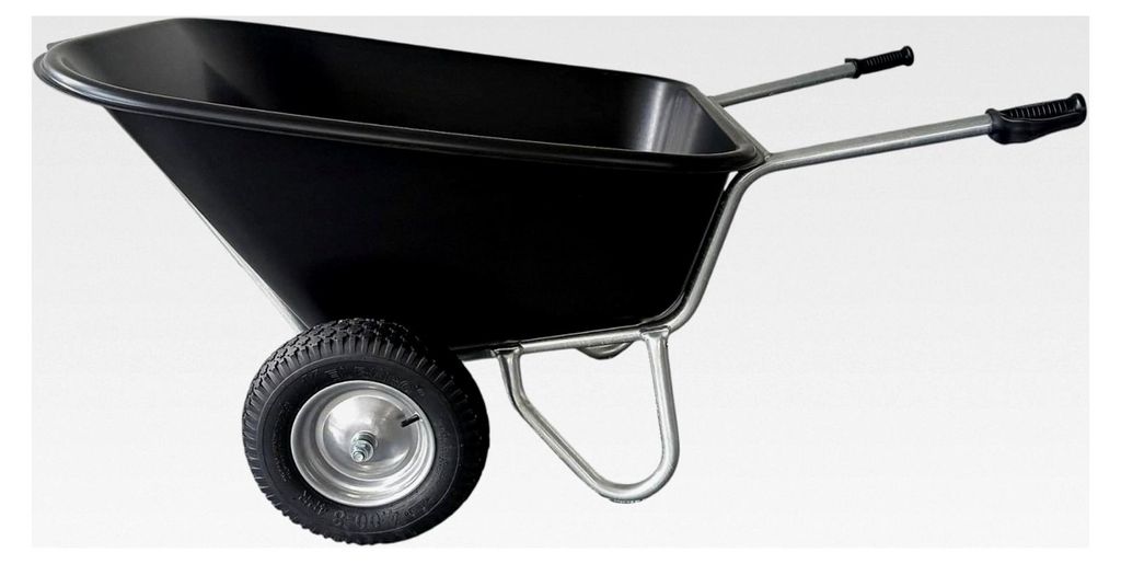 Schubkarre 290L mit Luftreifen und Stahlfelge