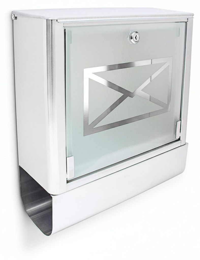 relaxdays 10018515_0 relaxdays Briefkasten   silber Immagine del prodotto 