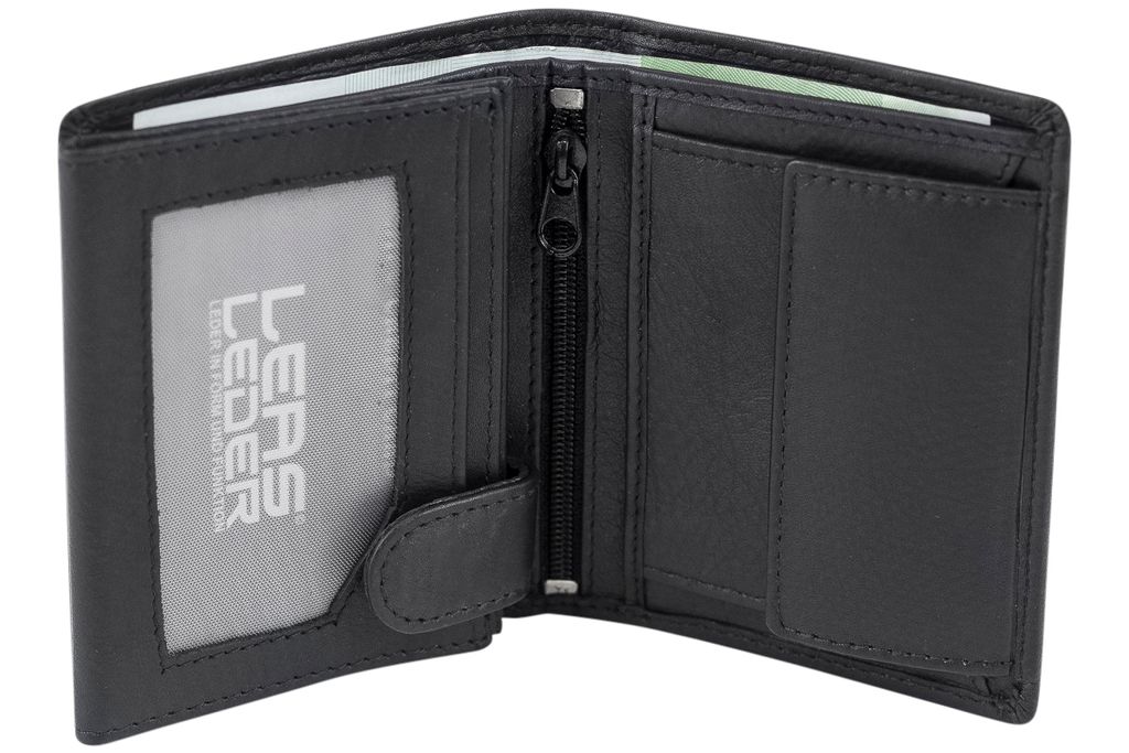 LEAS Mini-Kombibörse mit Riegel RFID- Schutz extra dünn im Produktbild 