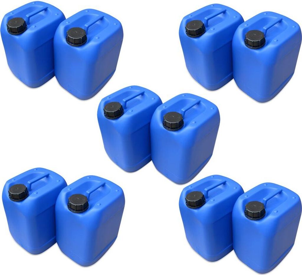 10 x 10 Liter Kanister Kunststoffkanister mit UN-Zulassung Produktbild 