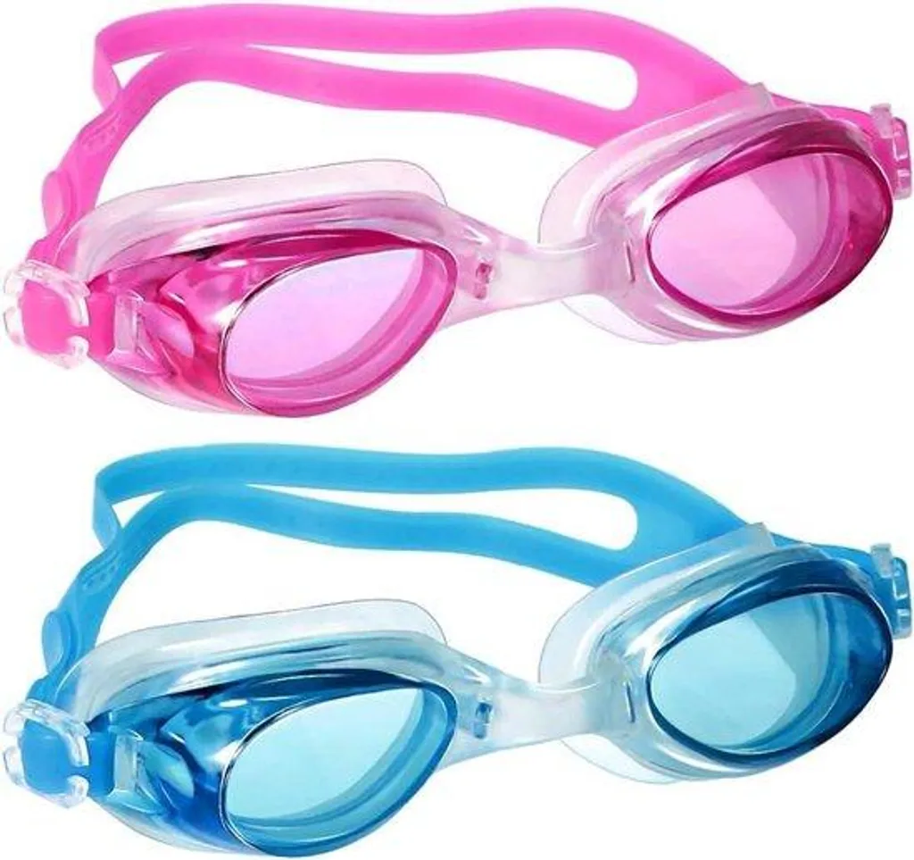 Lot de 2 paires de lunettes de piscine enfant avec verres anti-buée