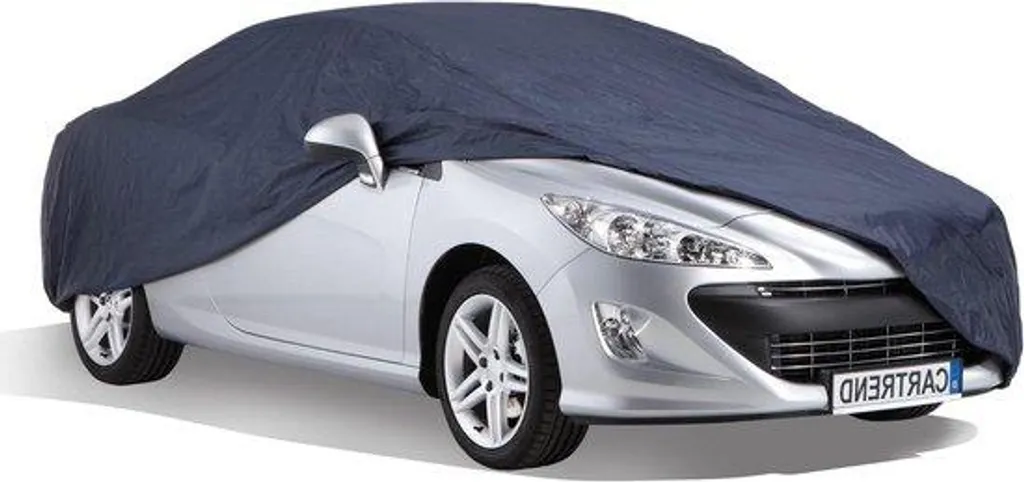 Housse de voiture camouflage bleue M 472x203x159 cm avec sac de rangement