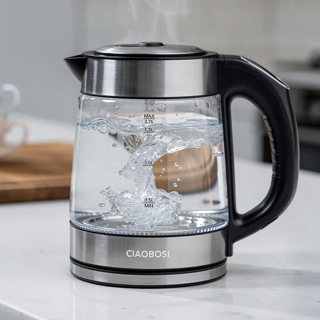 Bouilloire en Verre 2000W : Chauffe Rapide et Température Programmable - 3