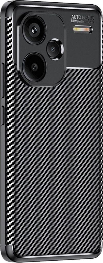Handy Hülle für Xiaomi Redmi Note 13 Pro+ 5G Carbon Look Cover Case Schutzhülle Farbe: Schwarz