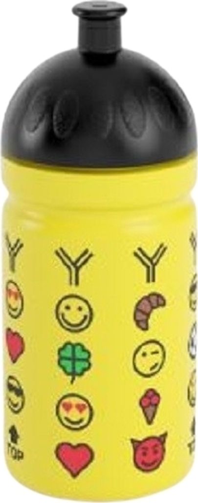 Trinkflasche 0,5L Flasche Wasserflasche Yedoo Emoji Scooter Tretroller gelb