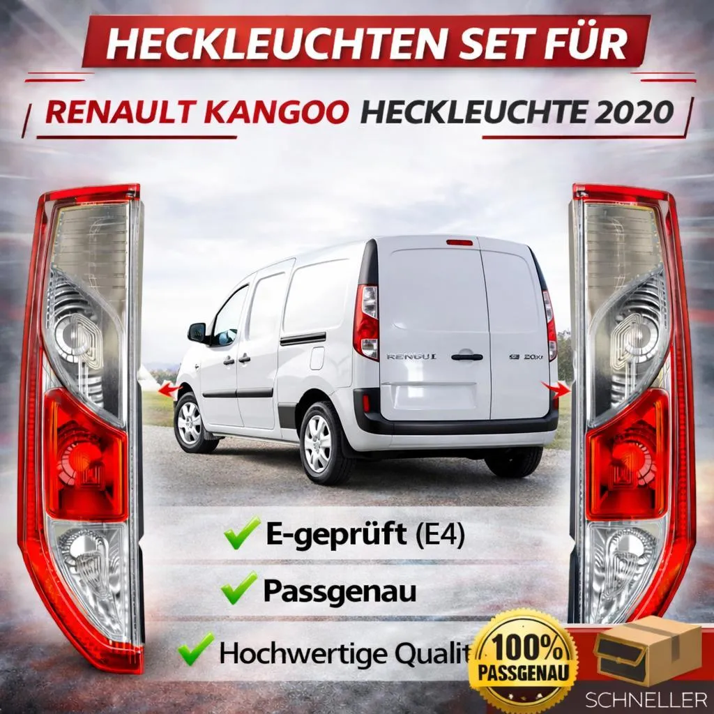 Kit Feux Arrière pour Rénovation Renault Kangoo 2013-2020 Gauche et Droit