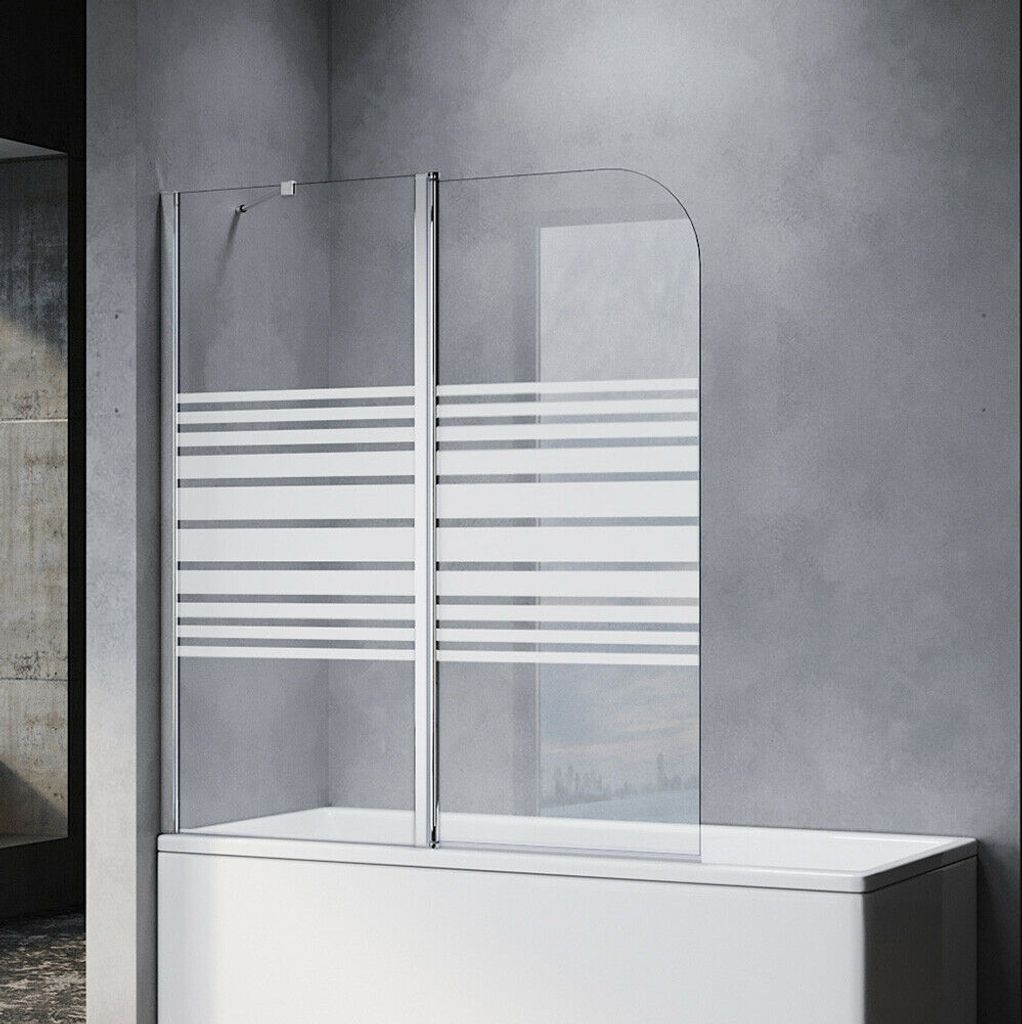 Sonni, Badewannenaufsatz Duschwand, Glas, 120x140 (BxH), Produktbild 