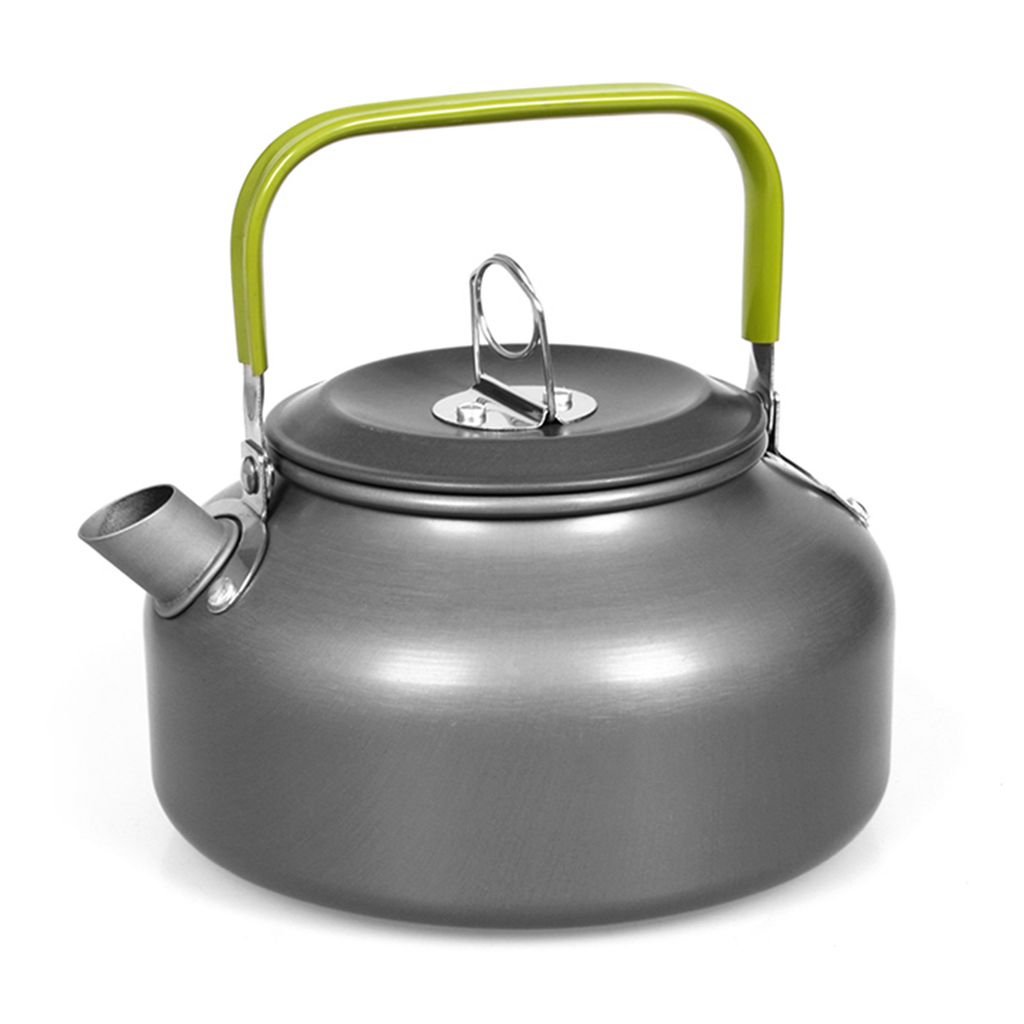 0.8L/1.2L/1.6L Outdoor Camping Wasserkocher Aluminium Teekessel Kaffeekanne mit Tragetasche