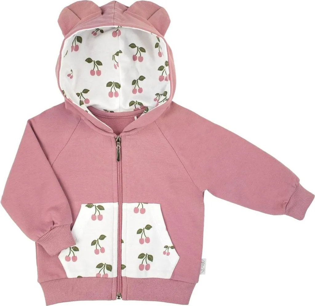 Sweat bébé à capuche Nicol Emily 0-3 mois en coton hypoallergénique