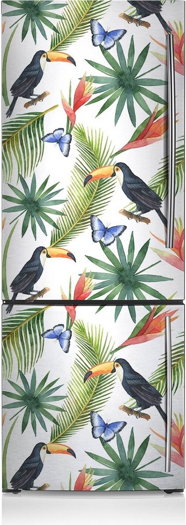 Kühlschrankmagnete Kühlschrank Magnetfolie Magnete Küche 60x190 cm - Tukane auf Filialen