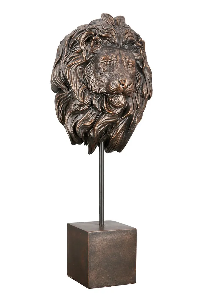 Statue de Tigre décorative style bronze pour salon chic - 47,5 cm - 9