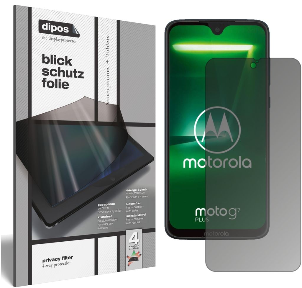 Motorola Moto G7 Plus Blickschutzfolie matt Schutzfolie Folie Display Schutz