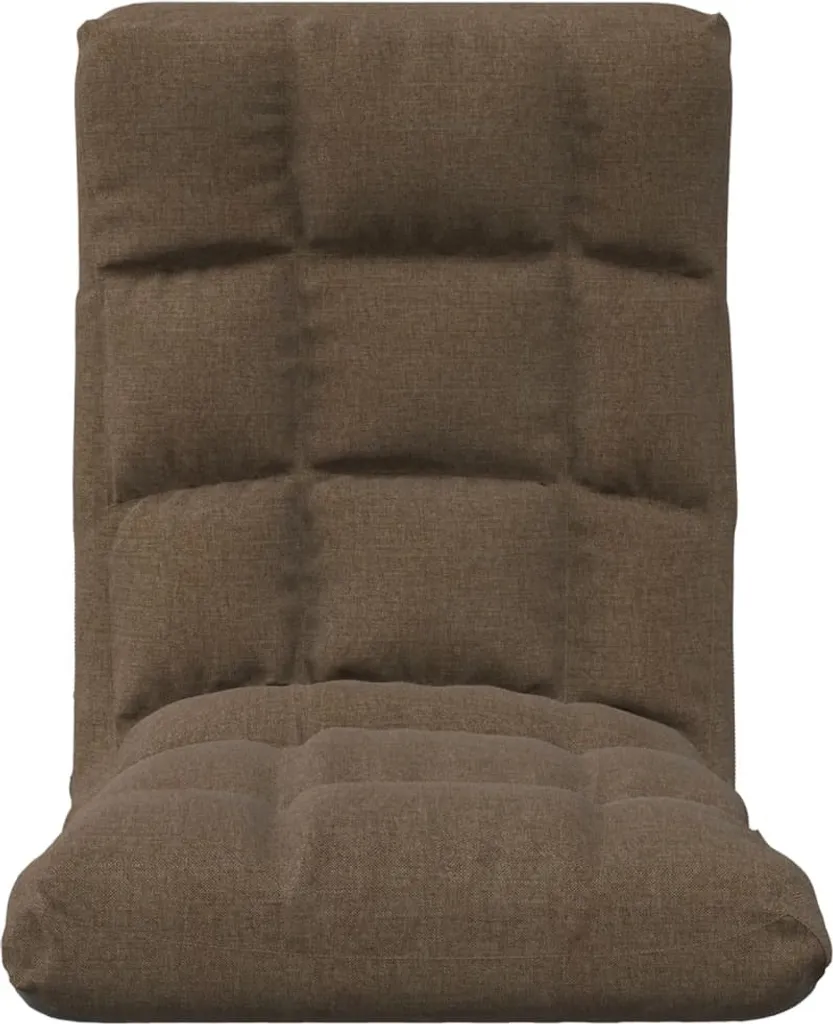 Siège de sol modulable marron en textile - Fauteuil d'appoint pliable