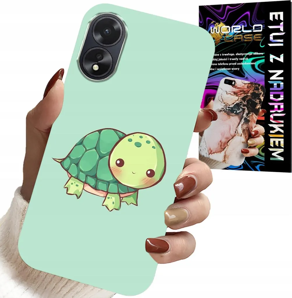 Custodia Oppo A38 4G Tartaruga per Bambini con Vetro Temperato 9H