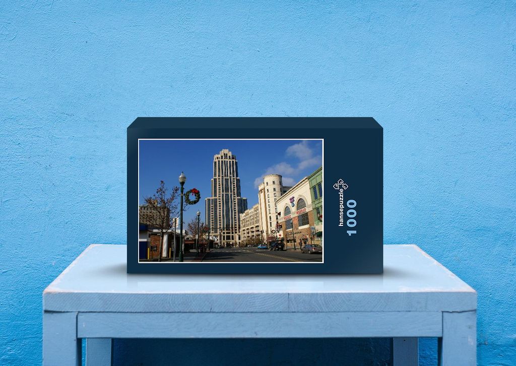 hansepuzzle 36694 - NYC Puzzle, 1000 Teile, Gebäude, 60,0 x 46,0cm mit hochwertiger Aufbewahrung, Kartonbox und wiederverschließbarem Beutel