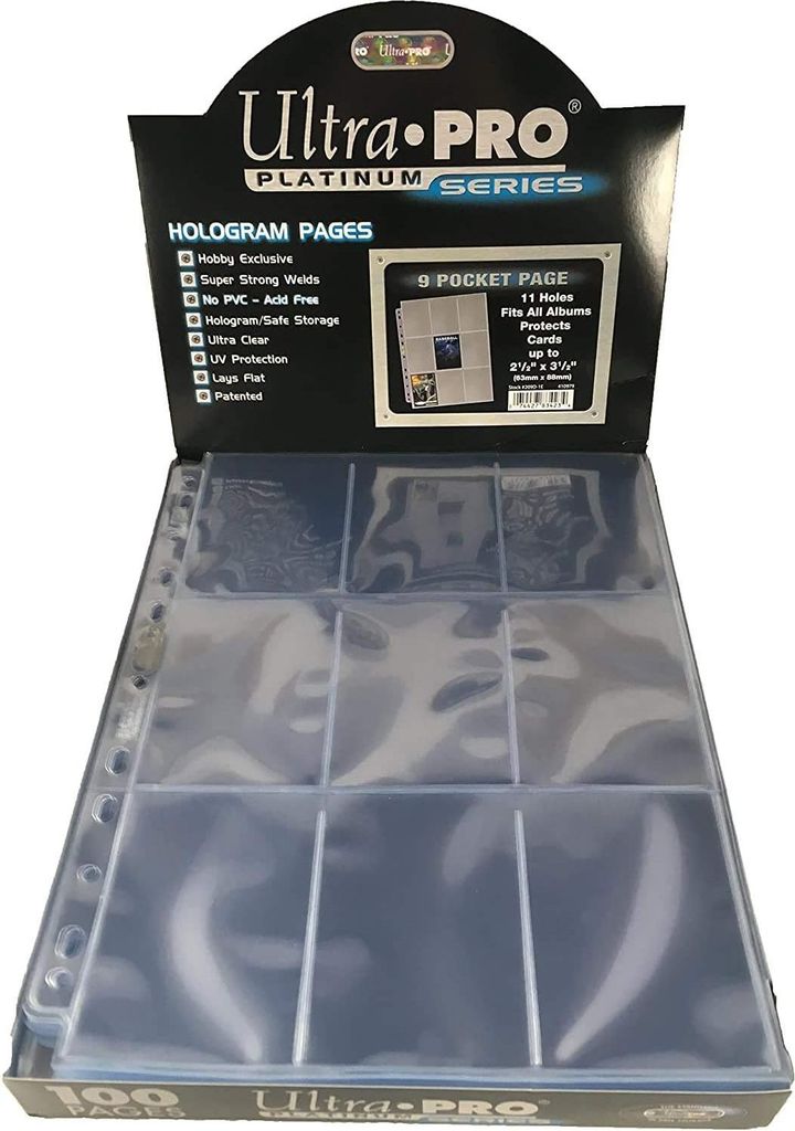 UltraPro TCG Kartenhülle für 9 Karten 100PK Produktbild 