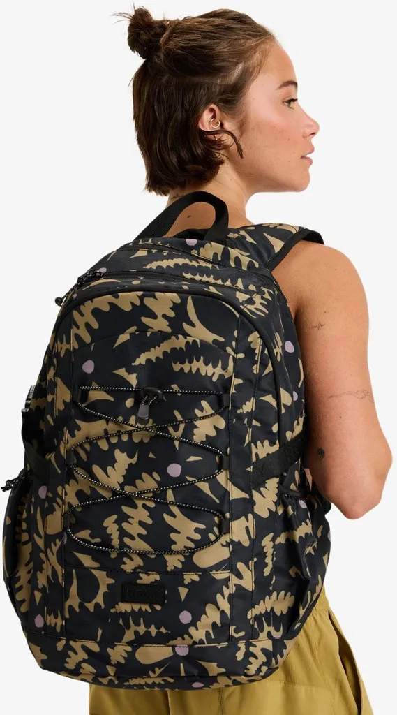 Tongs d'été Roxy Active pour Femme - Modèle Anthracite Big Flower