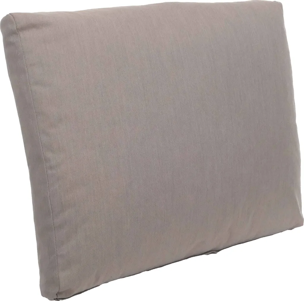 Coussin de dossier pour canapé de terrasse 62x54 cm confort gris clair