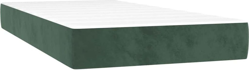 vidaXL Taschenfederkernmatratze Mittel Dunkelgrün 80x220x20 Produktbild 