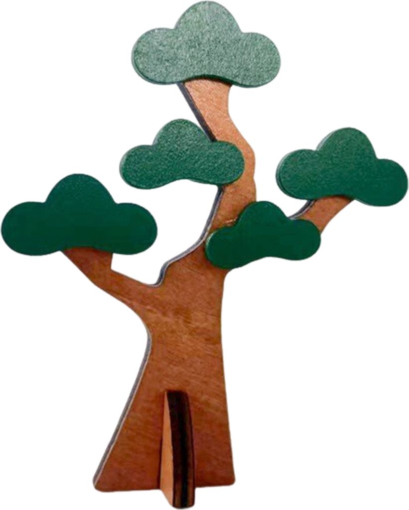 Holzkiefer-Ornament, rustikaler Mini-Stehbaum, Tischschild, Home-Office, Schreibtisch, Tischdekoration