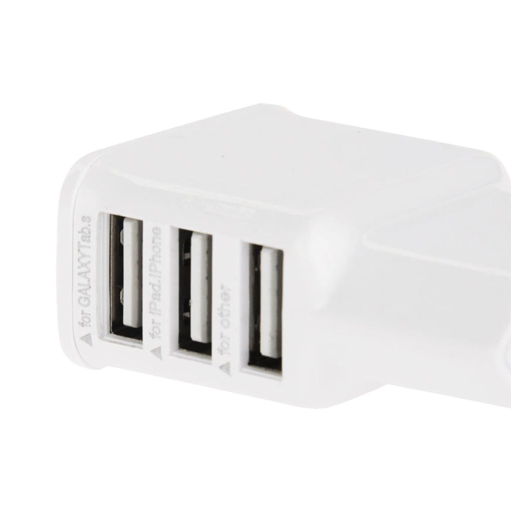 Mehrfachsteckdose Trade-Shop 3-fach Mini USB