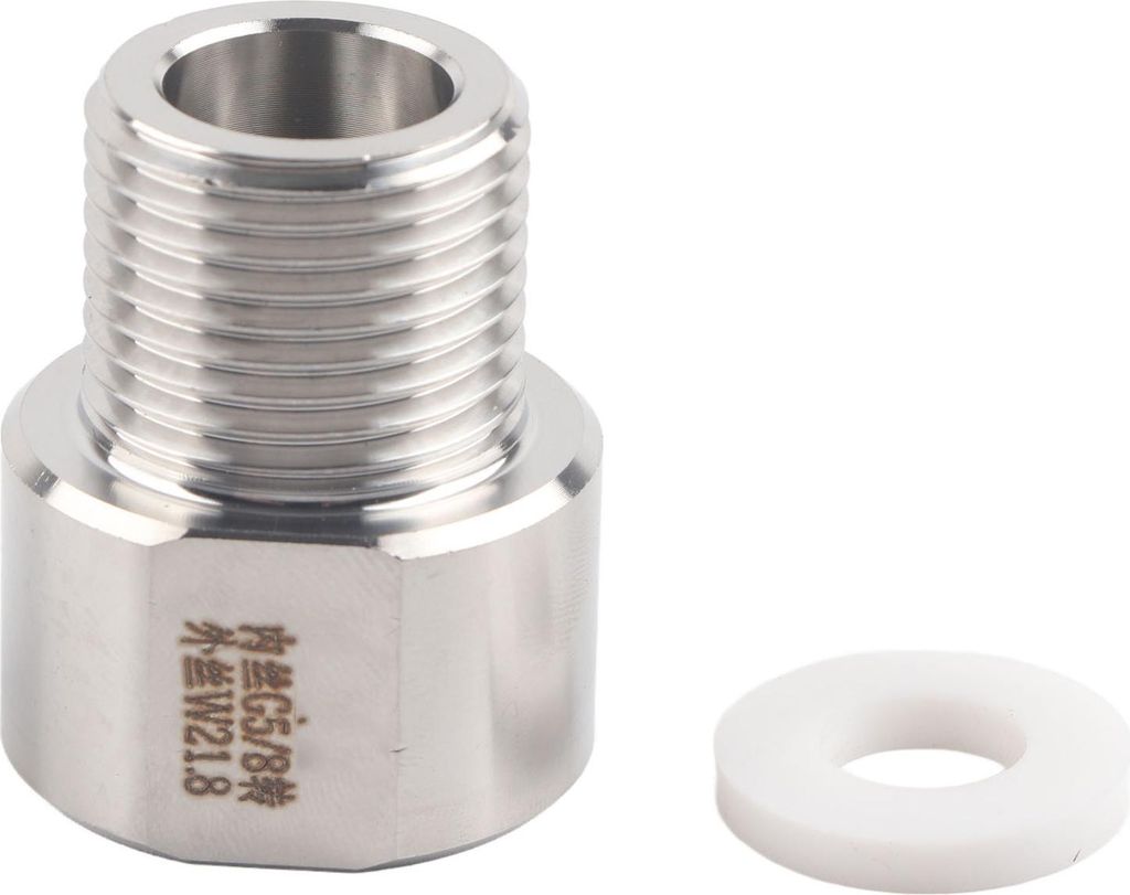 CO2-Regler-Adapter, Zylinder-Anschluss-Konverter für Aquarien (G5/8 auf W21,8)