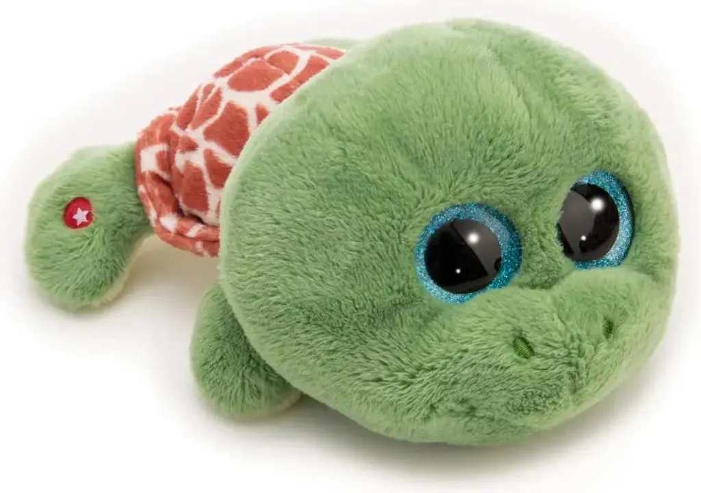 Nici Glubschis Marmi la Tortue Verte en Peluche 15cm aux Grands Yeux