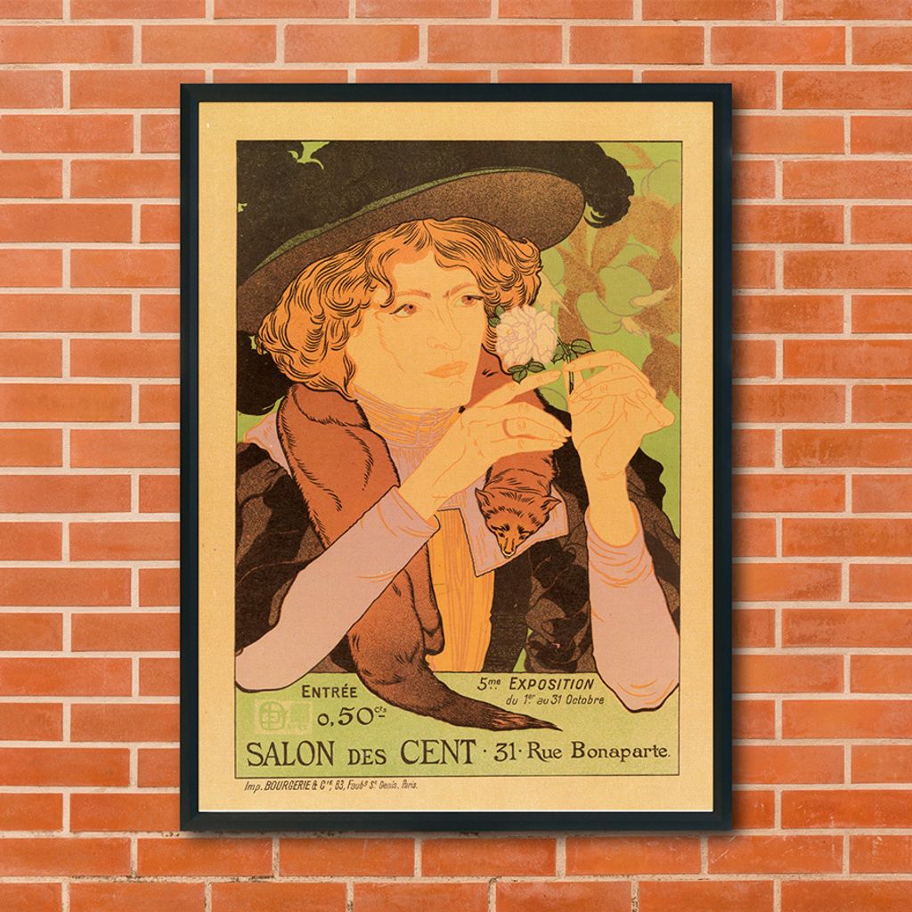 Modisches Plakat - Ausstellung Werbekunst - A4 (21 cm x 29,7 cm)