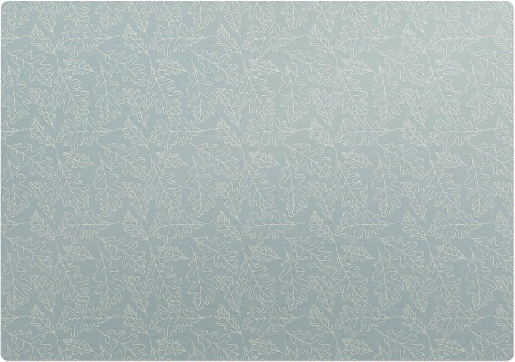 Eichenlaubmuster – Bodenschutzmatte – Rutschfest – Schutzmatte für Büro – Vinylmatte – Stuhlunterlage – 100 x 100 cm