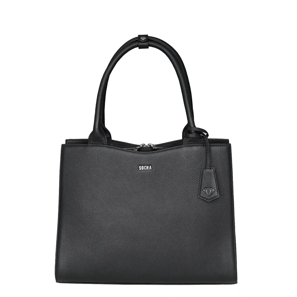 Sac à main pour ordinateur 14 pouces Socha Diamond Edition Noir Chic