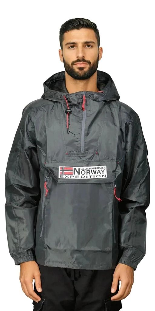 Geographical Norway Choupa Herren Grau Übergangszeit Jacke WW4243H/GN-Dark Grey