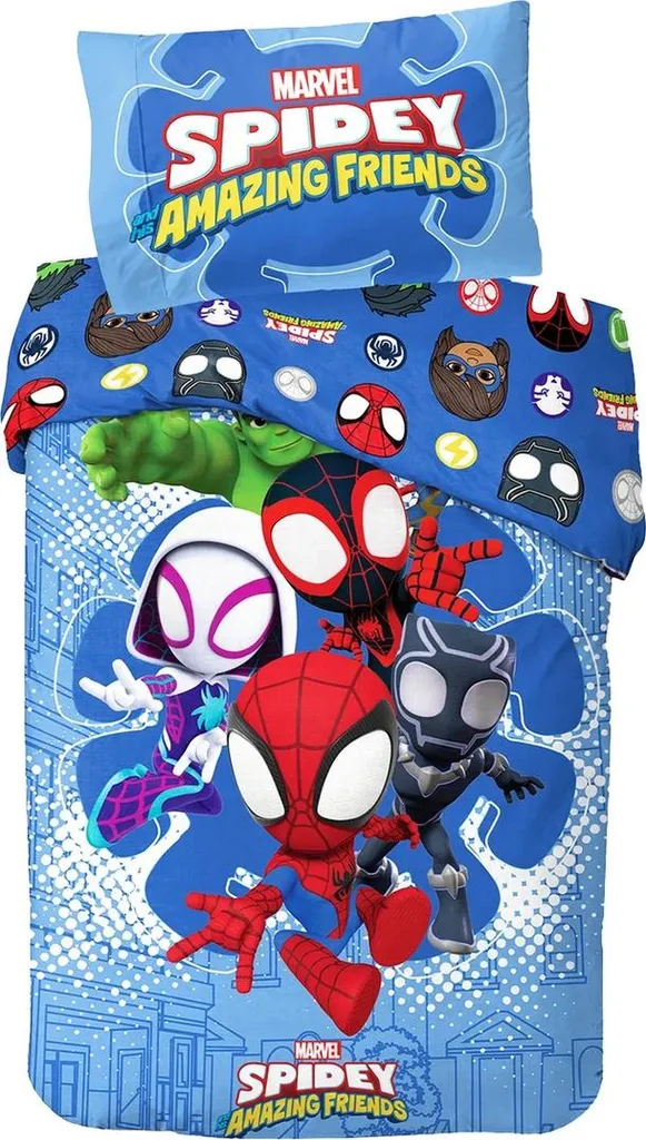 Linge de Lit Réversible Disney Spidey TC179 en Microfibre Douceur