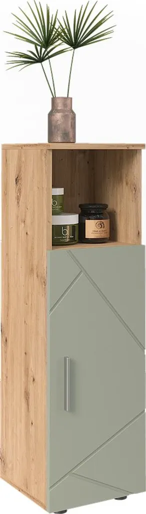 Meuble Vicco Irma Vert Sauge : Solution de Rangement Humidité 30x95 cm