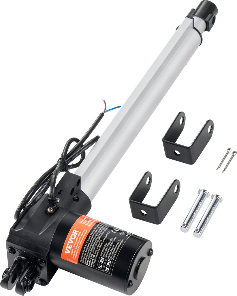 VEVOR 6000N Linear Actuator DC 12V Linearantrieb IP44 Elektrischer Linearmotor 300mm Hublänge Geräuschpegel ≤ 50dB Elektrische Türöffner 5mm/...