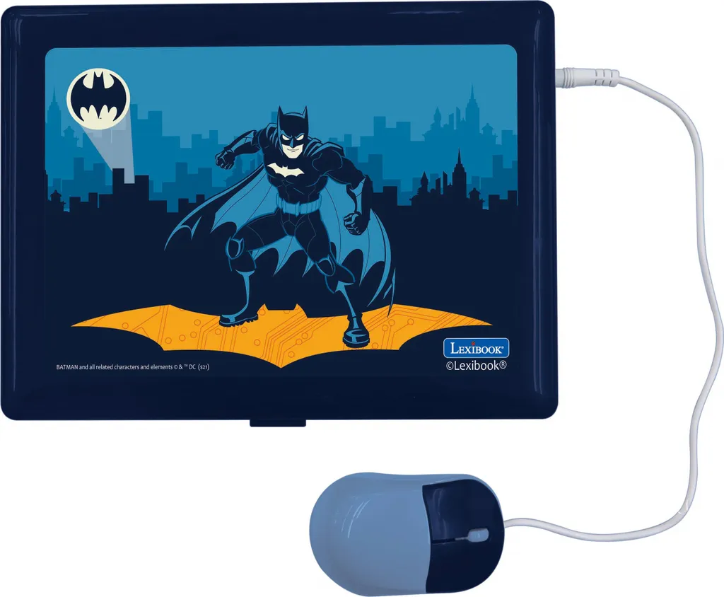 Ordinateur portable Batman bilingue avec écran LCD et souris interactive - 2