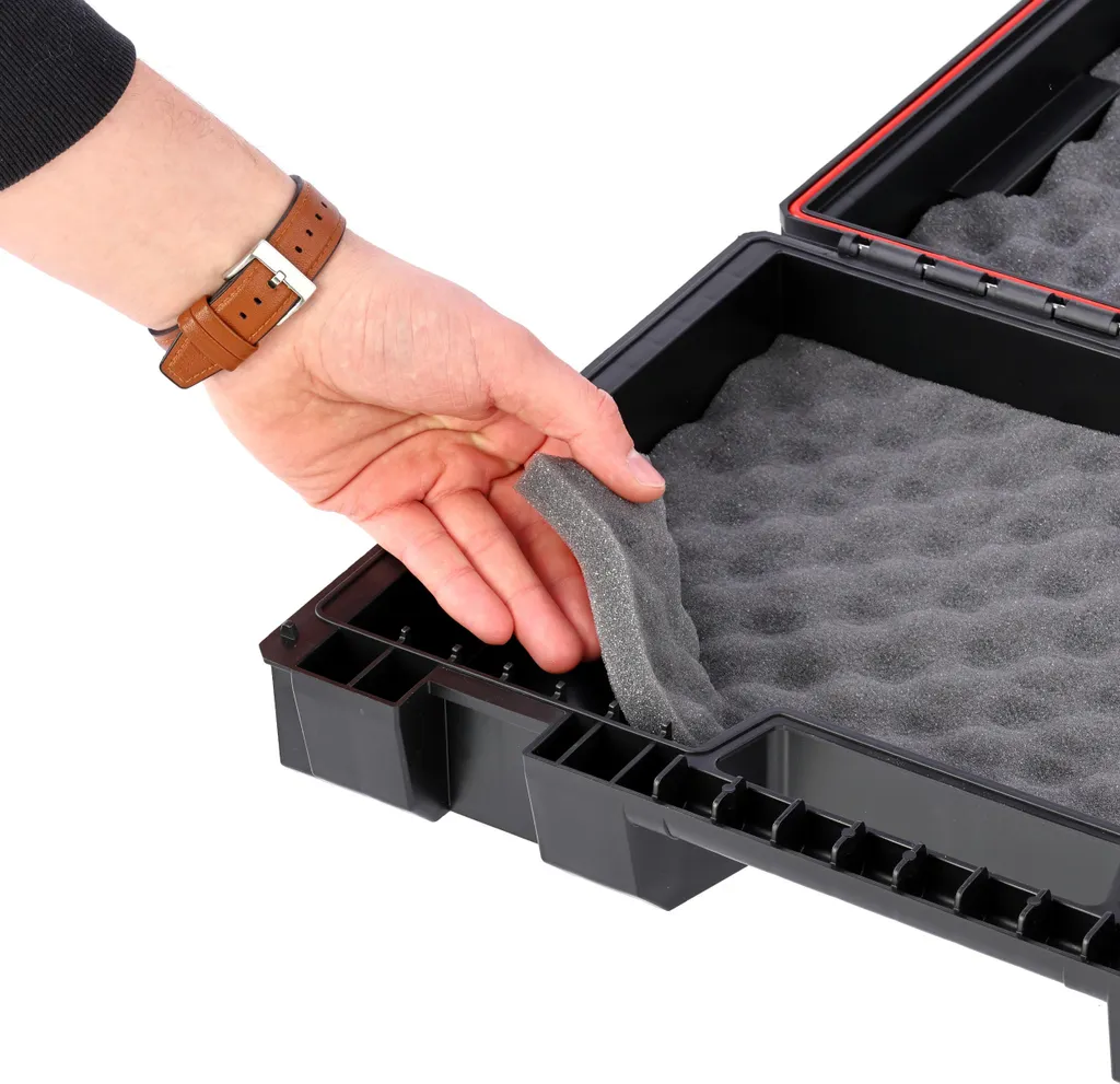 Rangement outils pour garage avec mallette modulaire et mousse interne - 5