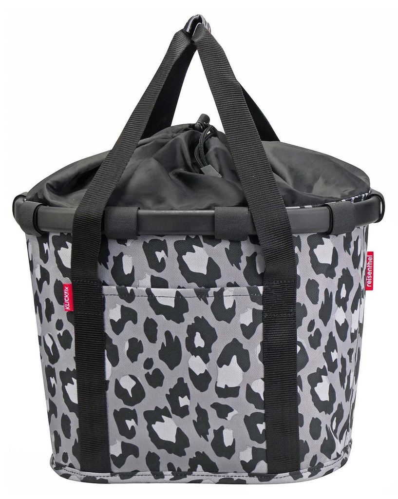 Panier avant Klickfix « Bike Basket »,  Leo noir Image du produit 