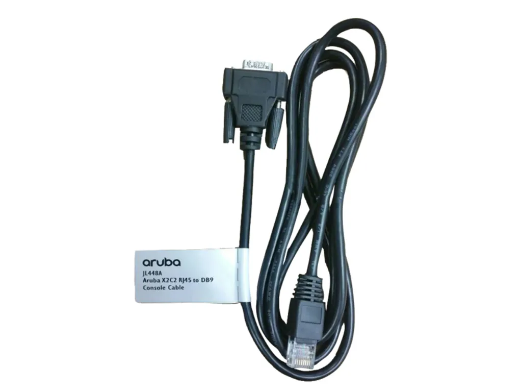 Cordon de Gestion Console JL448A HPE Aruba avec Adaptateur RJ45 vers DB9