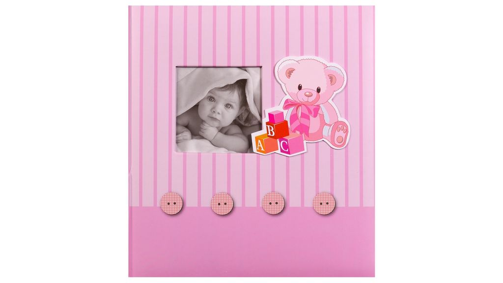Kinder Fotoalbum für Fotoecken BABY ́s MEMORIES Rosa