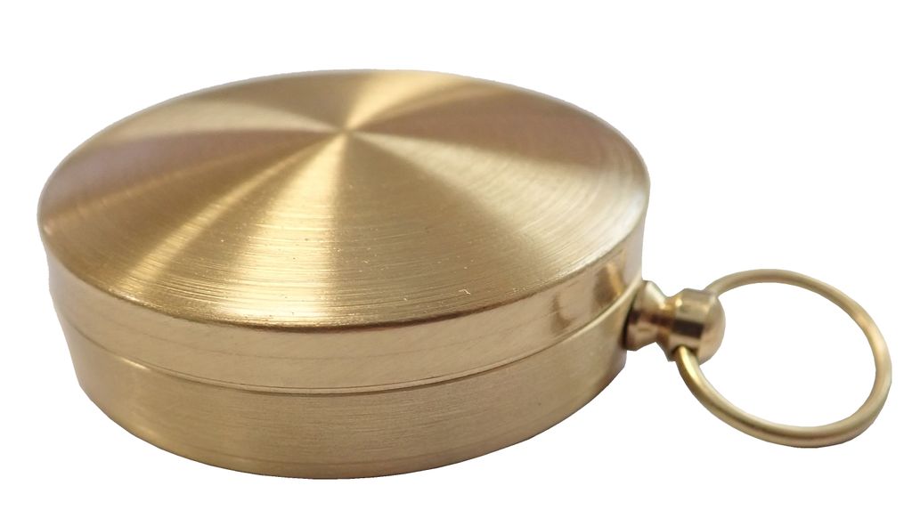 Boussole Vintage Cuivre – Couvercle Automatique, Léger 54g, Pour Randonnée, Camping, Bateau