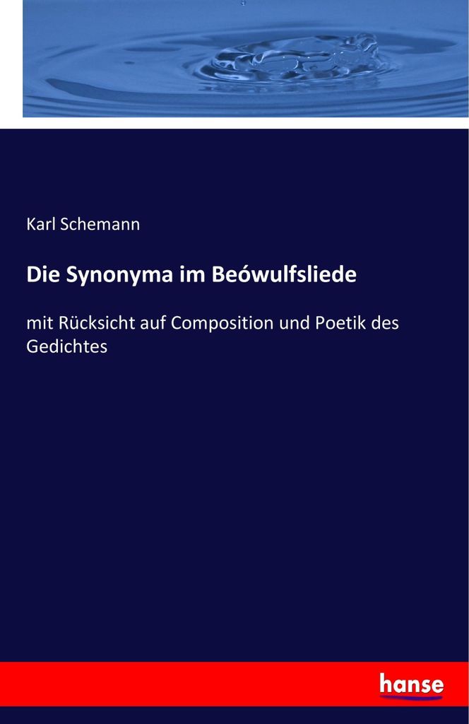 Die Synonyma im Beówulfsliede