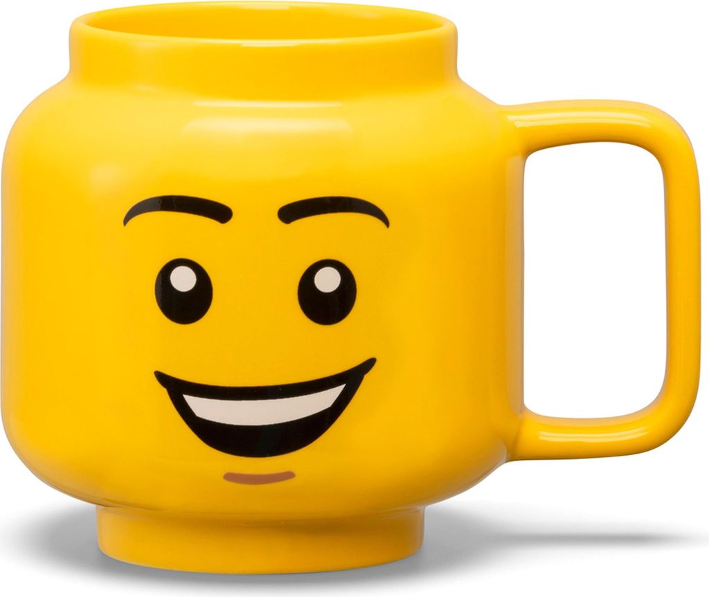 LEGO Kaffeetasse HAPPY BOY 530 ml gelb im Karton aus Keramik