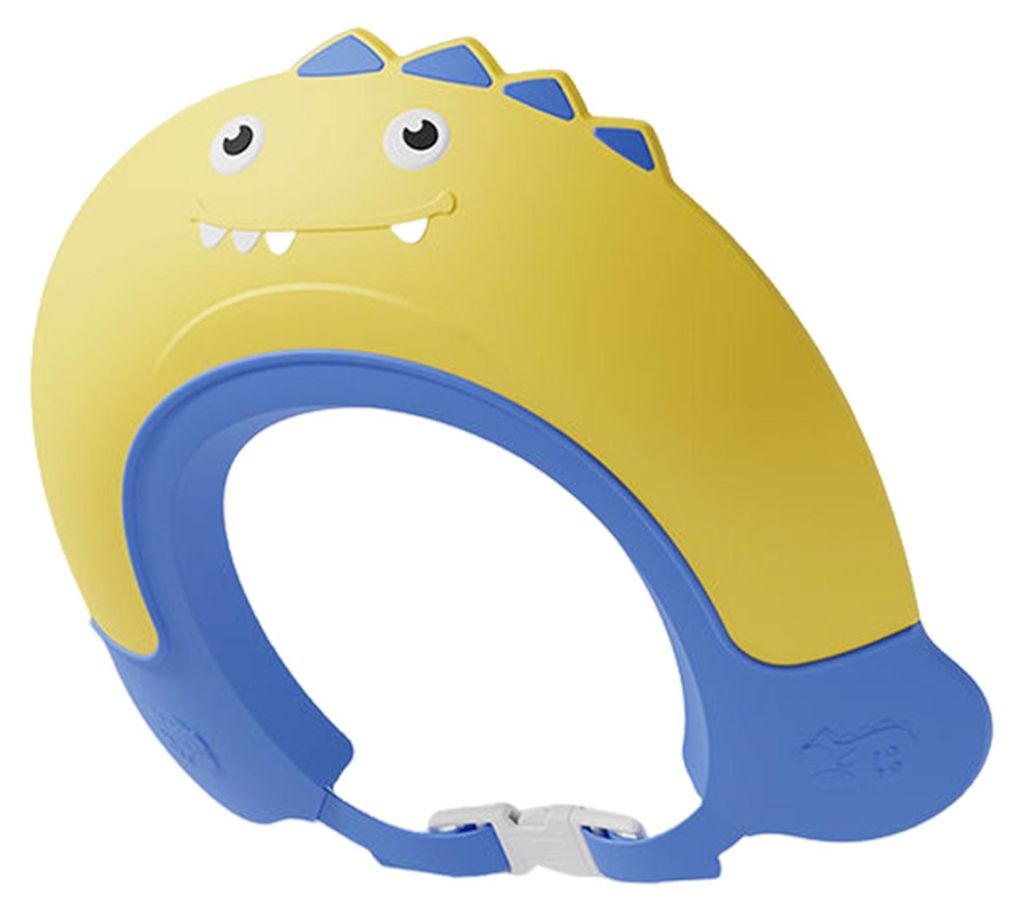 Baby-Duschhaube mit verstellbarem Silikon-Badevisier, niedlichem Dinosaurier-Shampoo-Badehut, Augen- und Ohrenschutz, flexibler, auslaufsicherer Ba...