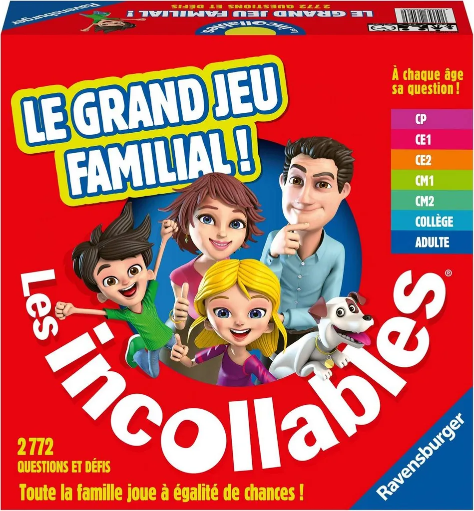 Jeu Incollables Ravensburger : Apprendre sans s'ennuyer pour vos Enfants