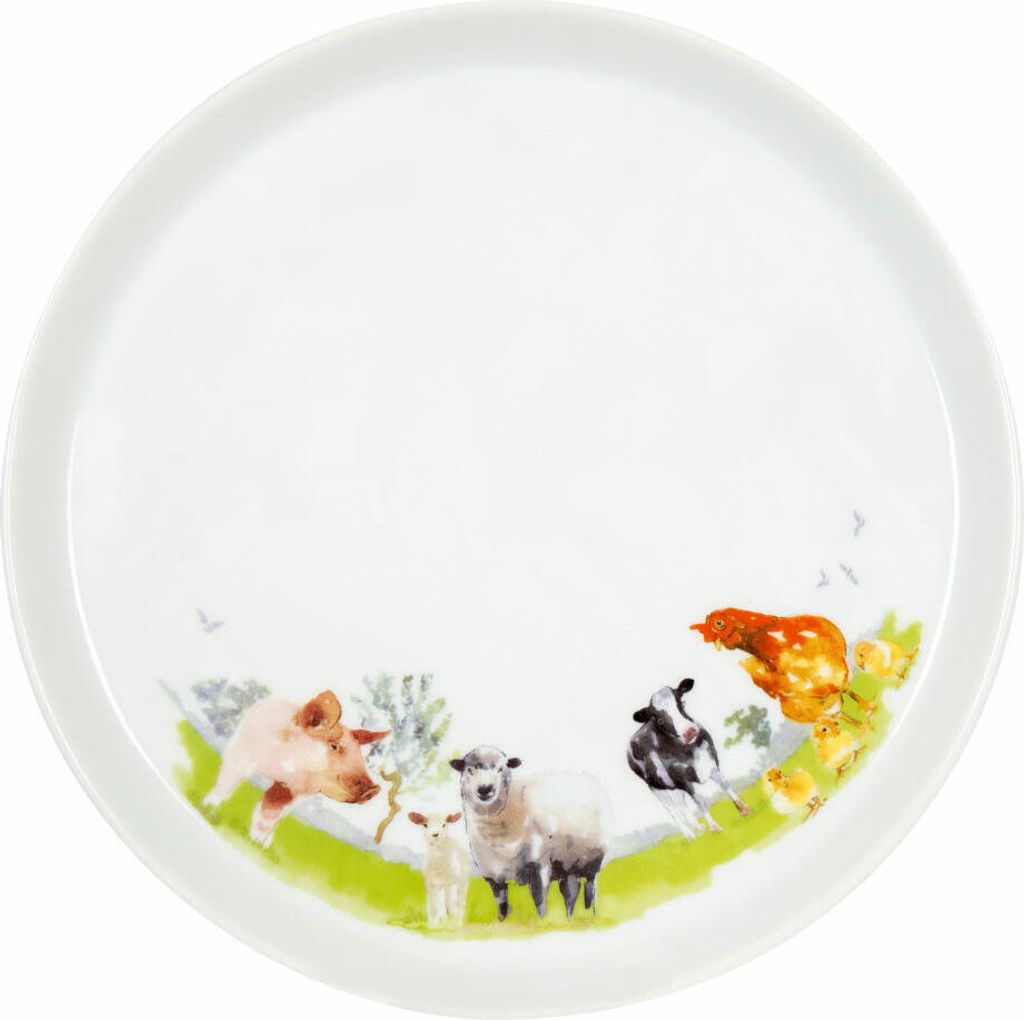 Könitz Teller Coup Farm Animals, Essteller, Speiseteller, Porzellan, Bunt, 20 cm, 11 4 20A 2696