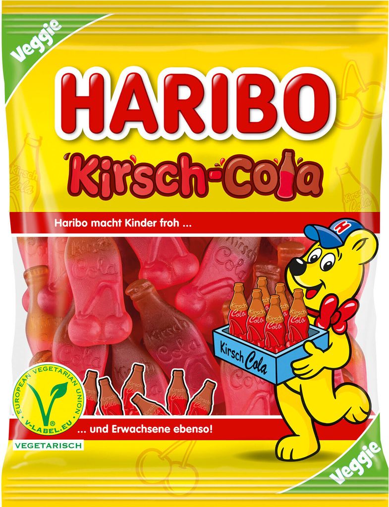 Bottiglie Haribo Kirsch Cola al gusto di Kirsch Cola 175g Immagine del prodotto 