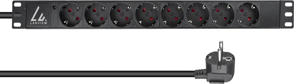 PDU Lanview LVR-2MSCH-LIC-SCH8 : Alimentation 8 Prises pour Baie 19''